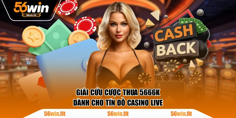 Giải cứu cược thua 5666K, dành cho tín đồ casino live